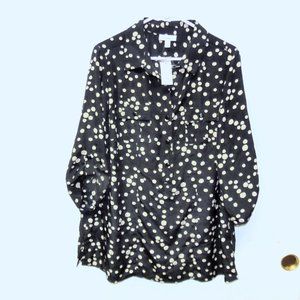 NWT Dress Barn Polka Dotted Top